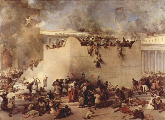 judíos - La expulsión de los judíos de España (1492) Francesco-hayez-the-destruction-of-the-temple-of-jerusalem-1867-e1435719462903
